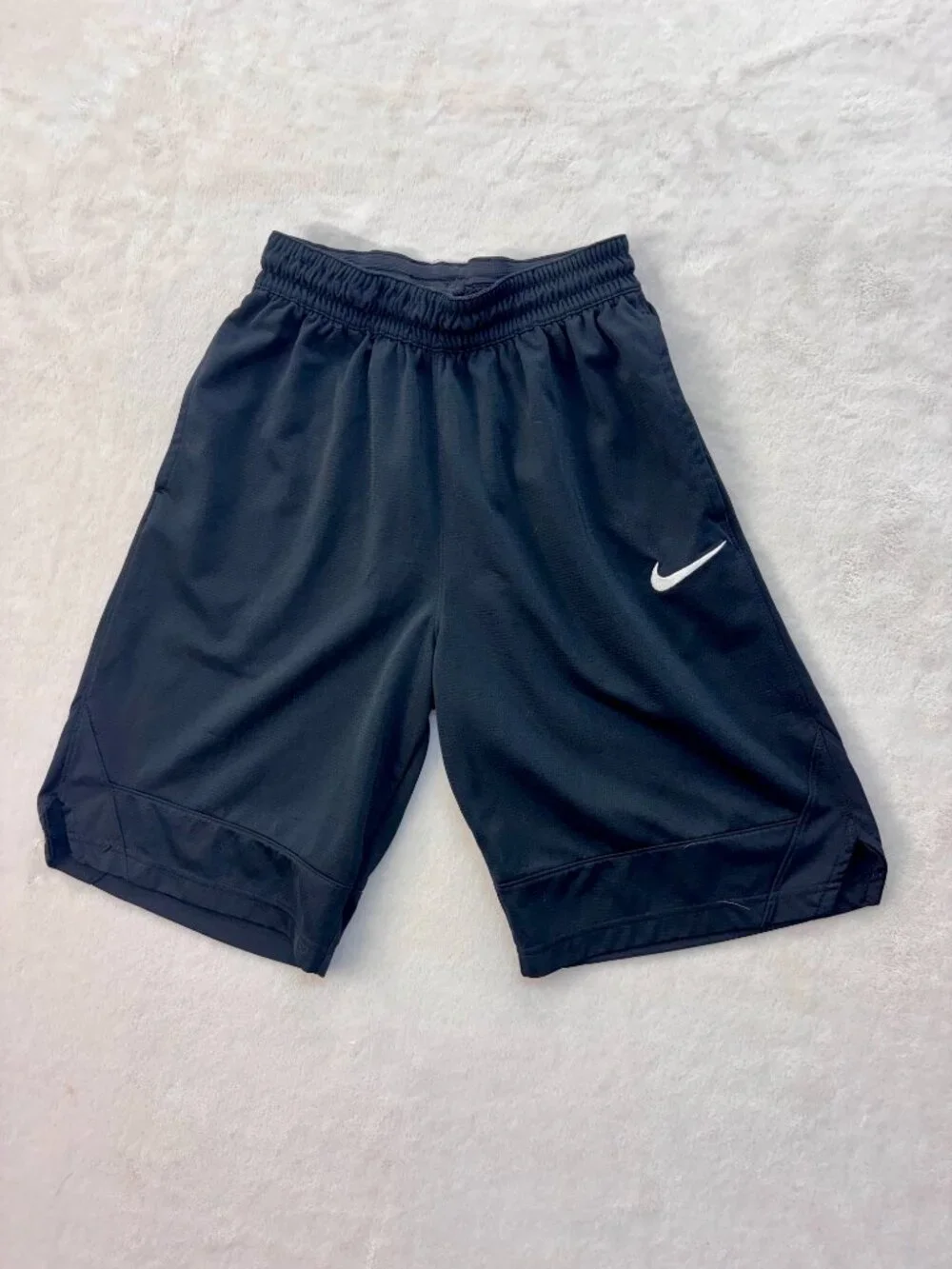 Nike Boy's Black Athletic Shorts --- Size: Small --- Good Condition